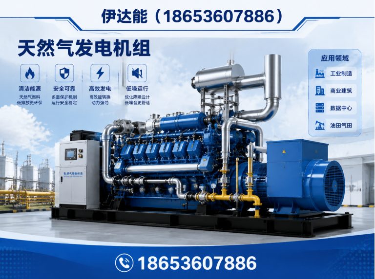 高密市250kW锡柴天然气发电机展示图
